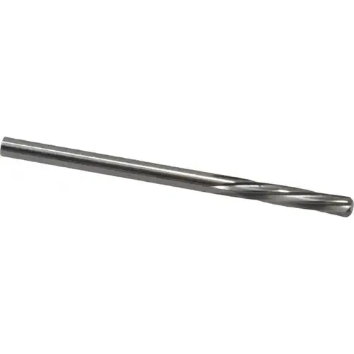 Chucking Reamer: 0.1285" Dia, 2-1/4" OAL, 19/32" Flute Length, Straight Shank, Solid Carbide Bright (Polished)