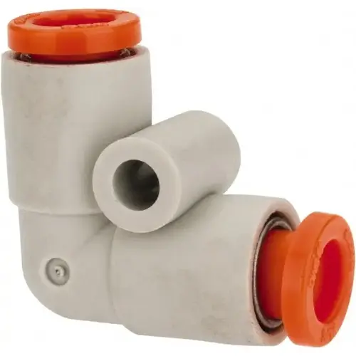 Push-to-Connect Tube Fitting: Union, 3/16" OD Push-to-Connect Tube Fitting: Union, 3/16" OD