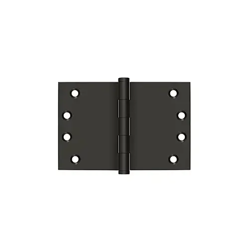 4" x 6" Square Corner Hinge in Oil-rubbed Bronze Pair