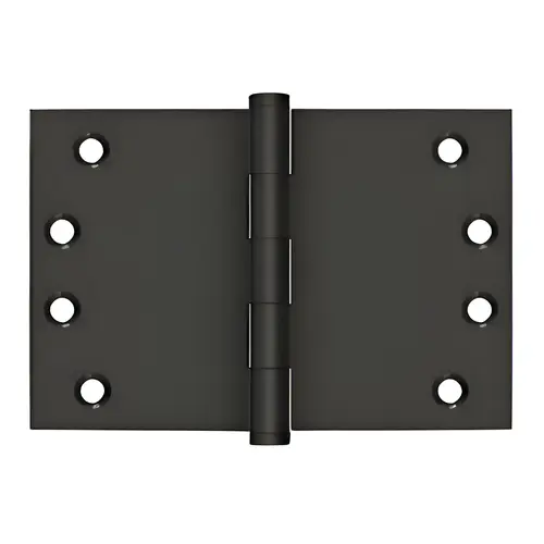 4" x 6" Square Corner Hinge in Oil-rubbed Bronze Pair 4" x 6" Square Corner Hinge in Oil-rubbed Bronze Pair