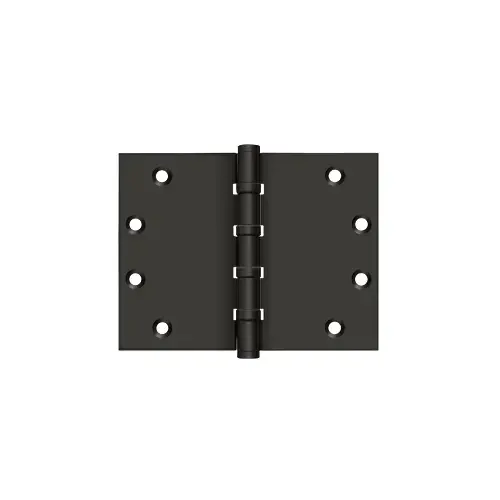 4-1/2" x 6" Square Corner Hinge, Ball Bearing in Oil-rubbed Bronze Pair 4-1/2" x 6" Square Corner Hinge, Ball Bearing in Oil-rubbed Bronze Pair