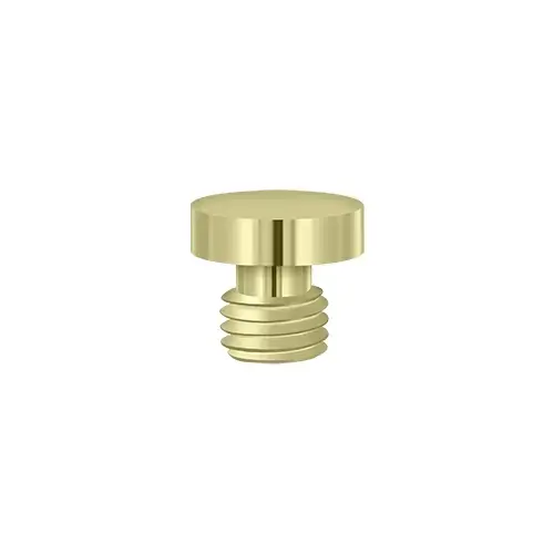 Button Tip; Unlacquered Bright Brass Finish