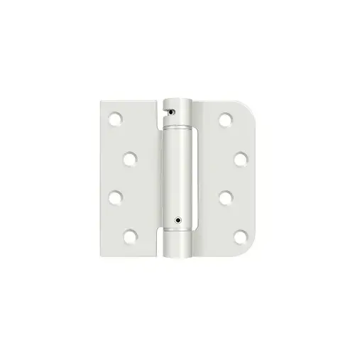 4" x 4" x 5/8" x SQ Spring Hinge, UL Listed in Prime Coat White