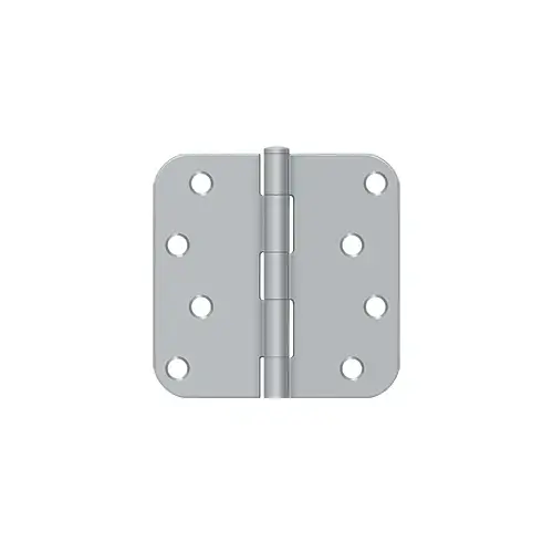 4"x 4"x 5/8" Radius Hinge in Brushed Chrome Pair 4"x 4"x 5/8" Radius Hinge in Brushed Chrome Pair