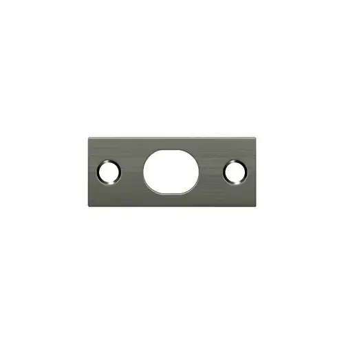 Strike Plate For Extension Flush Bolt in Antique Nickel Strike Plate For Extension Flush Bolt in Antique Nickel