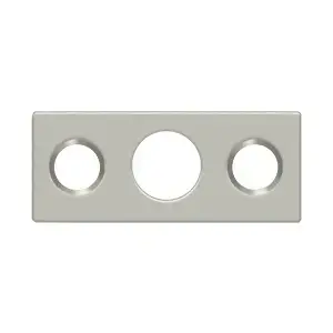 Deltana SP7FBR15 Strike Plate For 7" Flush Bolt; Satin Nickel Finish