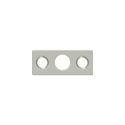 Strike Plate For 7" Flush Bolt; Satin Nickel Finish