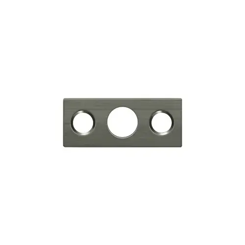 Strike Plate For 7" Flush Bolt; Antique Nickel Finish Strike Plate For 7" Flush Bolt; Antique Nickel Finish