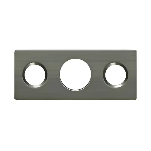 Strike Plate For 7" Flush Bolt; Antique Nickel Finish Strike Plate For 7" Flush Bolt; Antique Nickel Finish