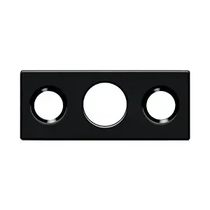Deltana SP7FBR19 Strike Plate For 7" Flush Bolt in Paint Black