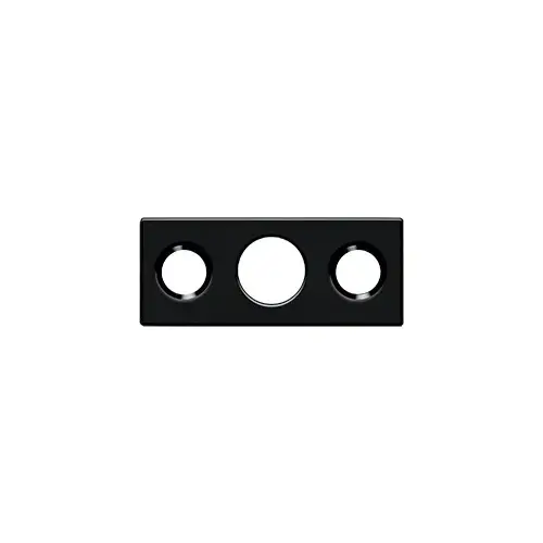 Strike Plate For 7" Flush Bolt in Paint Black