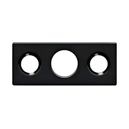 Strike Plate For 7" Flush Bolt in Paint Black Strike Plate For 7" Flush Bolt in Paint Black