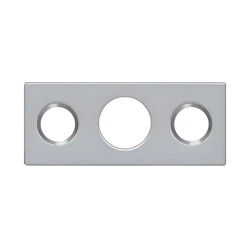 Strike Plate For 7" Flush Bolt; Satin Chrome Finish Strike Plate For 7" Flush Bolt; Satin Chrome Finish
