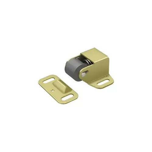 Roller Catch Surface Mounted; Bright Brass Finish