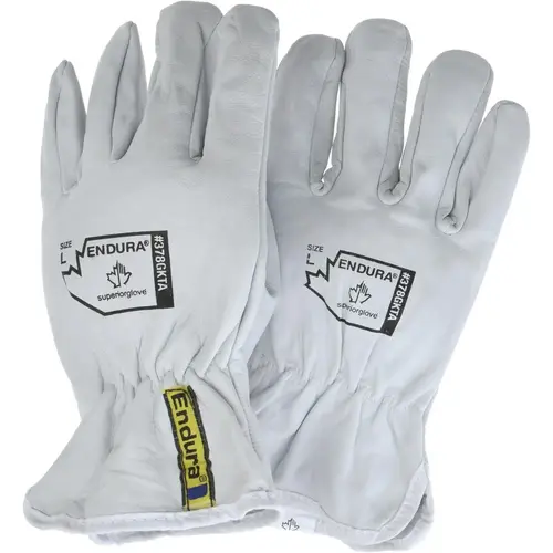 Cut & Puncture Resistant Gloves; Glove Type: Puncture-Resistant ; Primary Material: Goatskin ; ANSI/ISEA Abrasion Resistance Level: 4 ; Color: White ; Men's Numeric Size: 9 ; ANSI/ISEA Puncture Resistance Level: 3 Cut & Puncture Resistant Gloves; Glove Type: Puncture-Resistant ; Primary Material: Goatskin ; ANSI/ISEA Abrasion Resistance Level: 4 ; Color: White ; Men's Numeric Size: 9 ; ANSI/ISEA Puncture Resistance Level: 3