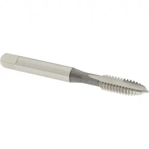 Spiral Point Tap: 1/4-20 UNC, 2 Flutes, Plug, High Speed Steel, Bright Finish Spiral Point Tap: 1/4-20 UNC, 2 Flutes, Plug, High Speed Steel, Bright Finish