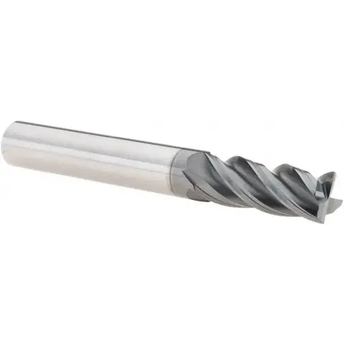 Corner Radius End Mill: 5/16" Dia, 13/16" LOC, 35 & 37 deg Helix, Corner Radius End, Centercutting Series UGMF70