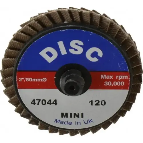 Flap Disc: 120 Grit, Zirconia Alumina, Type 27