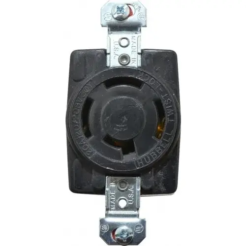 120/208 VAC, 20 Amp, NonNEMA, Ungrounded Receptacle 120/208 VAC, 20 Amp, NonNEMA, Ungrounded Receptacle