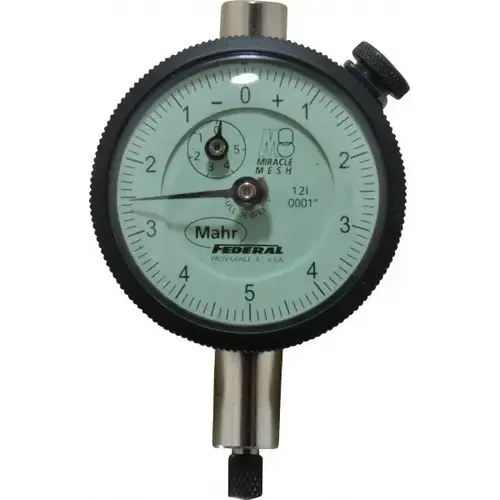 Dial Drop Indicator: 0.025" Range, 0-5-0 Dial Reading, 0.0001" Graduation, 1-3/4" Dial Dia Dial Drop Indicator: 0.025" Range, 0-5-0 Dial Reading, 0.0001" Graduation, 1-3/4" Dial Dia