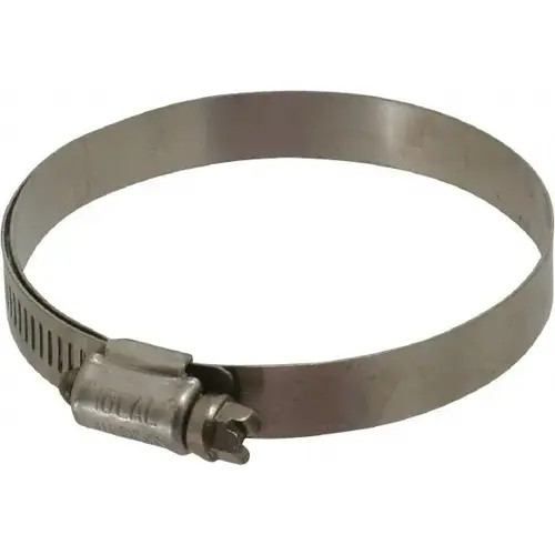 Worm Gear Clamp: SAE 44, 2-5/16 to 3-1/4" Dia, Stainless Steel Band Worm Gear Clamp: SAE 44, 2-5/16 to 3-1/4" Dia, Stainless Steel Band