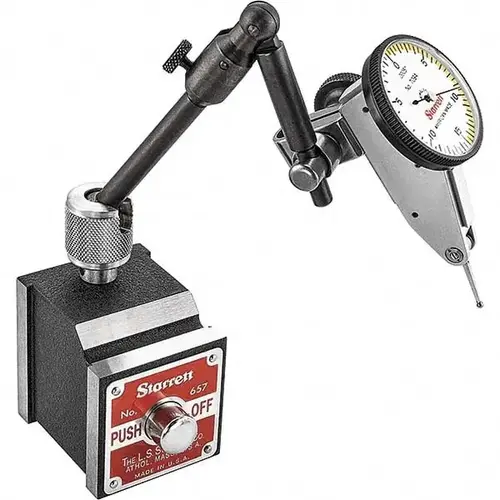Dial Test Indicator & Base Kit: 0.03" Range, 0-15-0 Dial Reading Dial Test Indicator & Base Kit: 0.03" Range, 0-15-0 Dial Reading