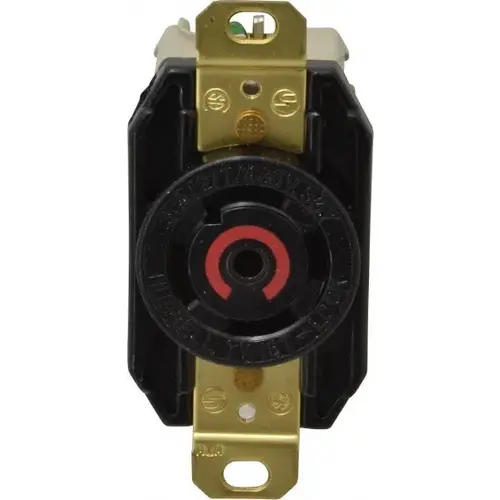 277/480 VAC, 30 Amp, L22-30R NEMA, Self Grounding Receptacle