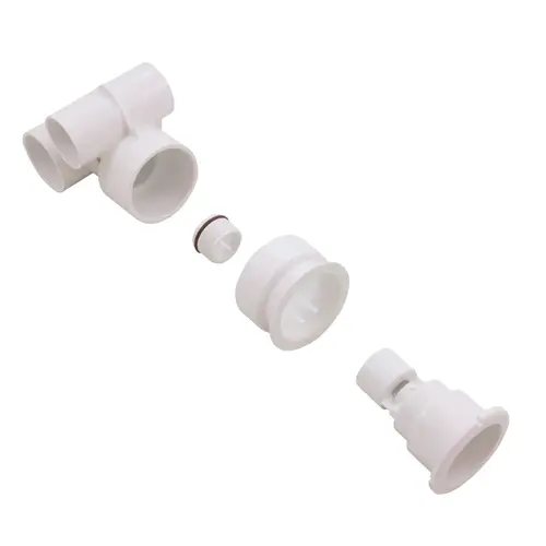 Poly Storm Thread-in Gunite Jet Tee Body Assembly White