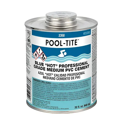 2336S 32 OZ 2300 SERIES POOL-TITE PVC CEMENT Blue 2336S 32 OZ 2300 SERIES POOL-TITE PVC CEMENT Blue