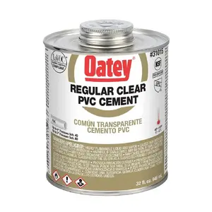 Oatey 310152 Clear PVC Cement Regular Bodied - Quart