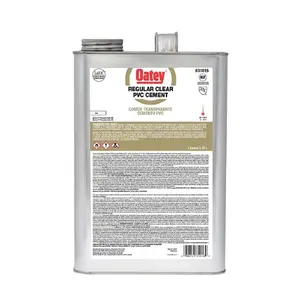Oatey 31016 Clear PVC Cement Regular Bodied - Gallon