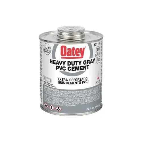 Gray PVC Cement Heavy Bodied - Quart