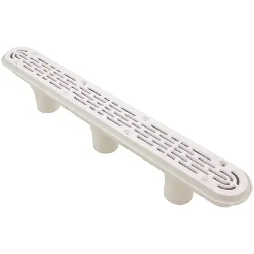 32" Channel Drain w/ 3-Port Sump, White 32" Channel Drain w/ 3-Port Sump, White