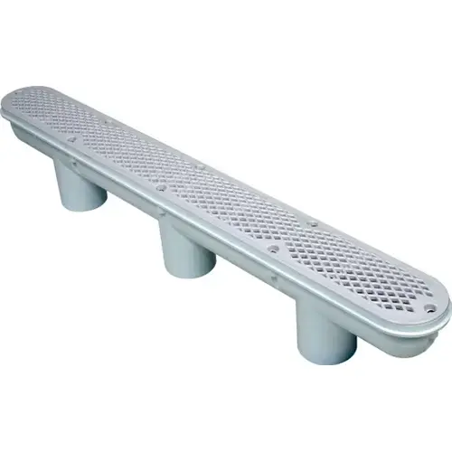 32" Channel Drain Low Profile, White 32" Channel Drain Low Profile, White