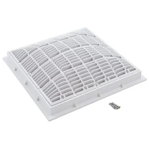 12"X12" Frame & Grate, White