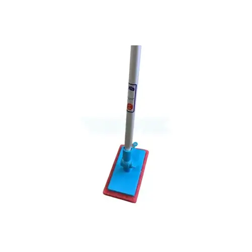 Adjust-A-Brush Telescopic Pool Scrubber w/ Red Pad