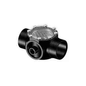 Praher FCV-2010 Reversible Flow 2-2.5" Straight Check Valve Black