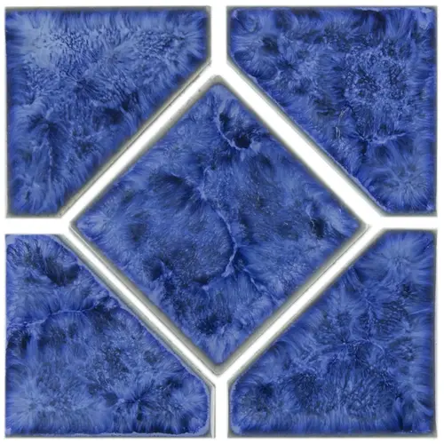 Titan Blue Deco 5-Piece Tile