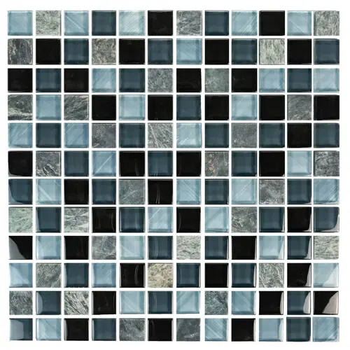 Onyx Stone Ice Blend # 9 1 X 1 Tile