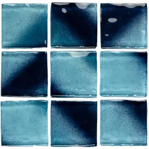 TileXpressions PB-XIB4 Waterfall Caribbean Blue 2 X 2 Tile