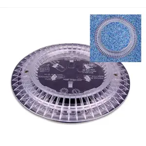 Color Match Pool Fittings PTD-CLR Pebble Top Main Drain Cover, Clear