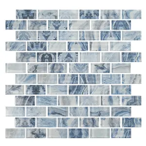 TileXpressions TX-ESBM Element Sky Blue Marble 1 X 2 Tile