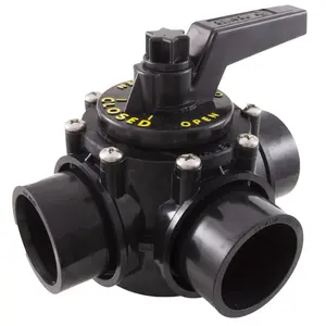 Praher OV3-1500 PRAHER 3-WAY VALVE, SLIP NSF 50 APPROVED 1.5" ID, 2"OD CPVC Black