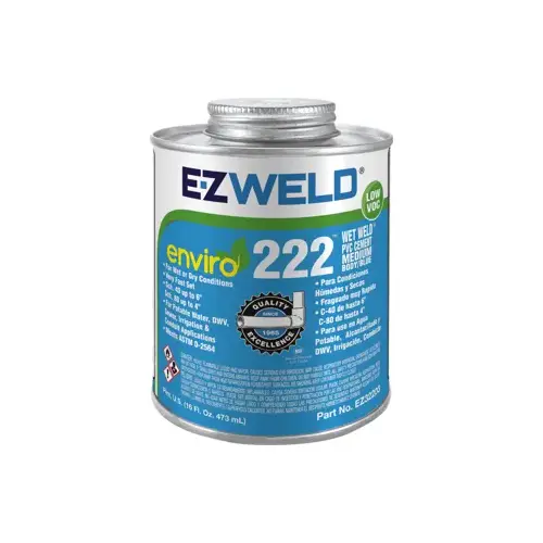 Wet Weld Blue PVC Cement - Quart Wet Weld Blue PVC Cement - Quart