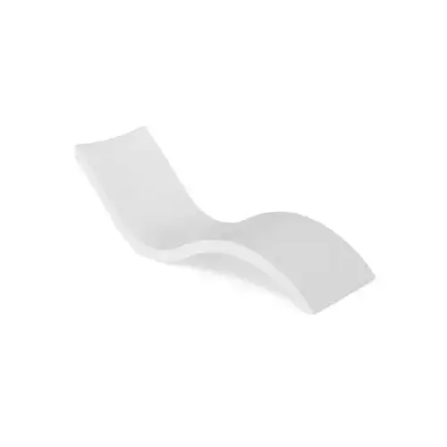 Ledge Lounger Signature Chaise, White Ledge Lounger Signature Chaise, White