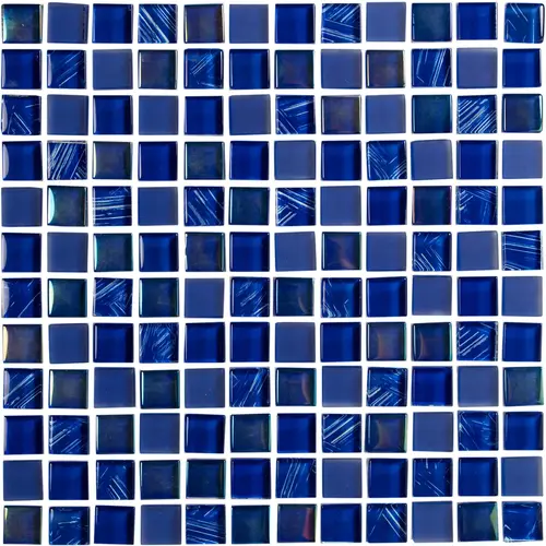 Waves Azure Blue 1 X 1 Tile
