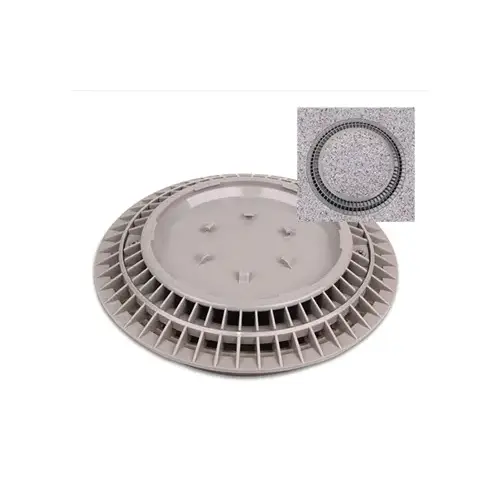 Pebble Top Main Drain Cover, Light Gray