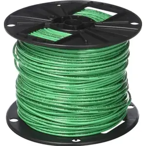 GEXPRO GW-500-1 GROUND WIRE #8-GREEN COATED PER FOOT!!