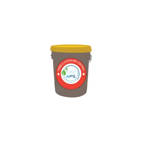 APS 5-GALLON BUCKET BROWN LIQUID EXPOSURE AGENT - PEBBLE