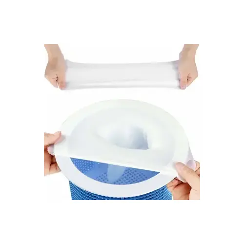 SUN POOL PRODUCTS FILTER SAVER BASKET LINER PK/5 STRETCH OVER EXISTING SKIMMER BASKET AND THE FINE MESH WILL COLLECT POLLEN, INSECTS & DEBRIS, ALLOWS